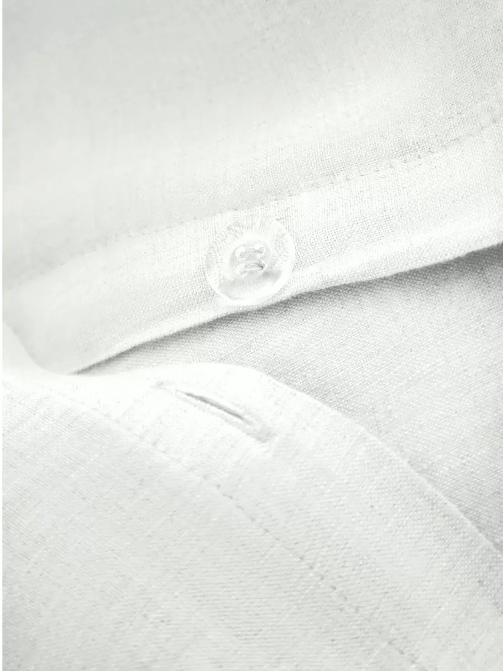 Zara Home 100% Linen Super King Duvet Cover - White